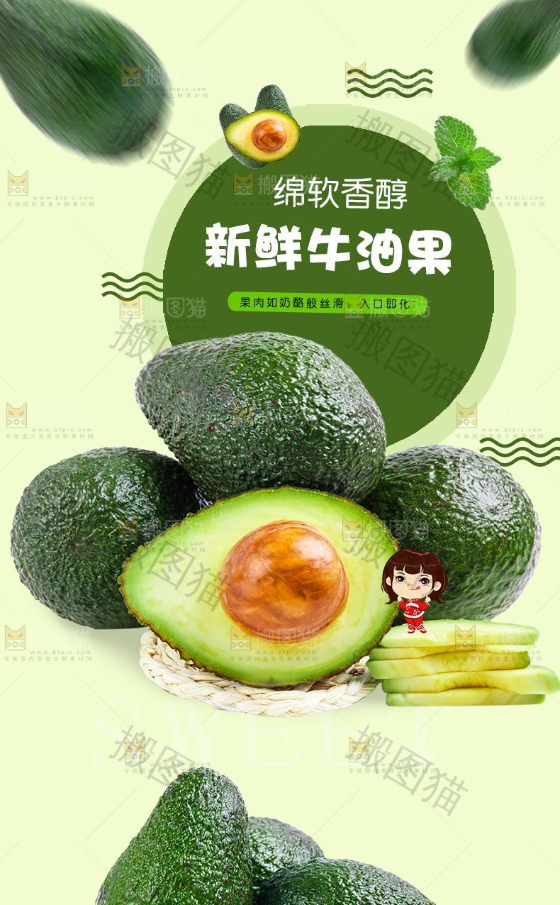 新鲜牛油果详情
