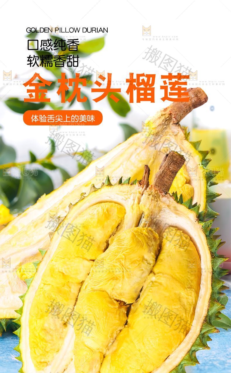 金枕头榴莲详情页