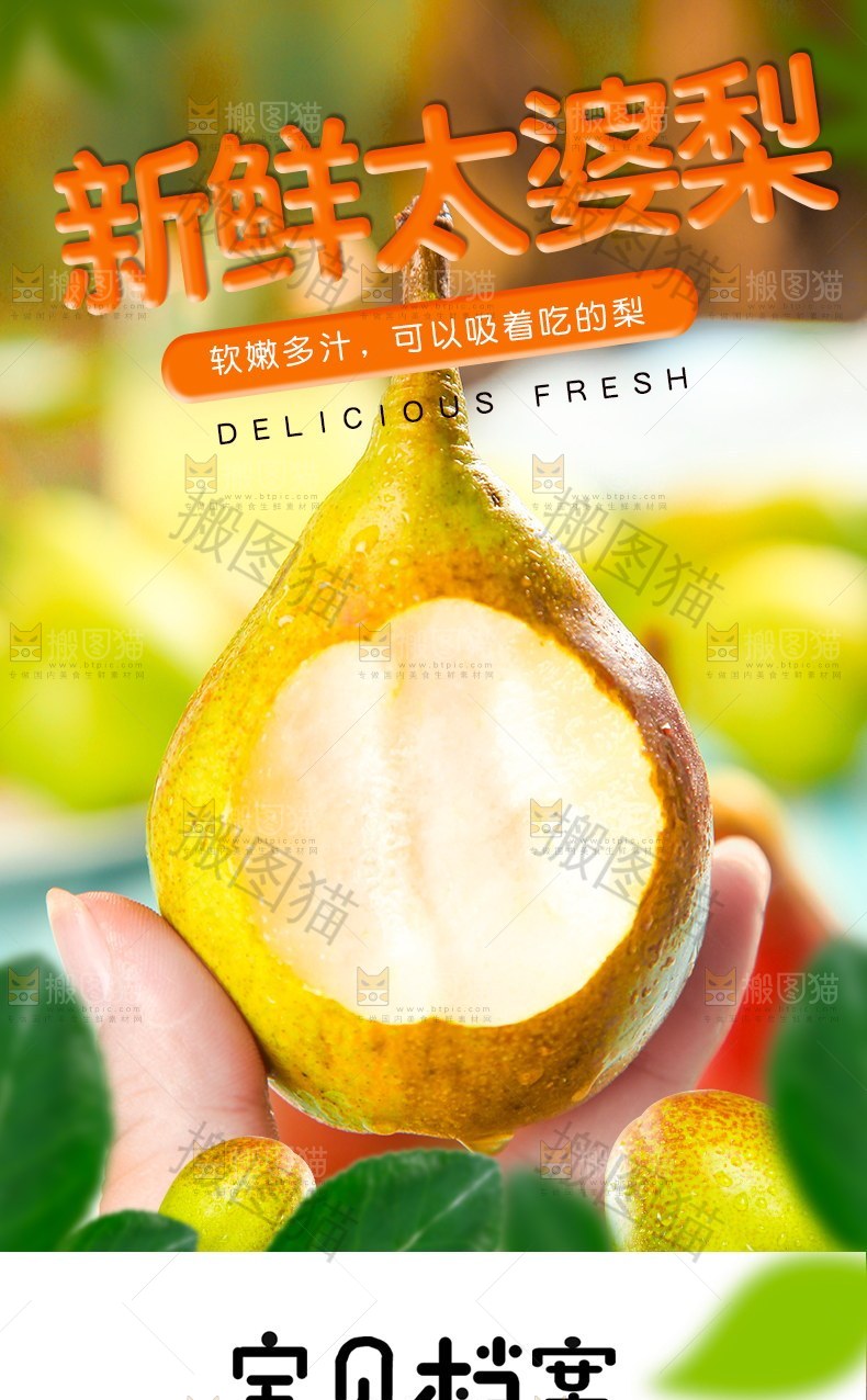 新鲜太婆梨