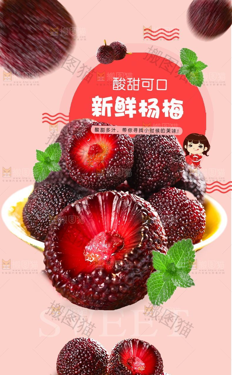 新鲜杨梅详情