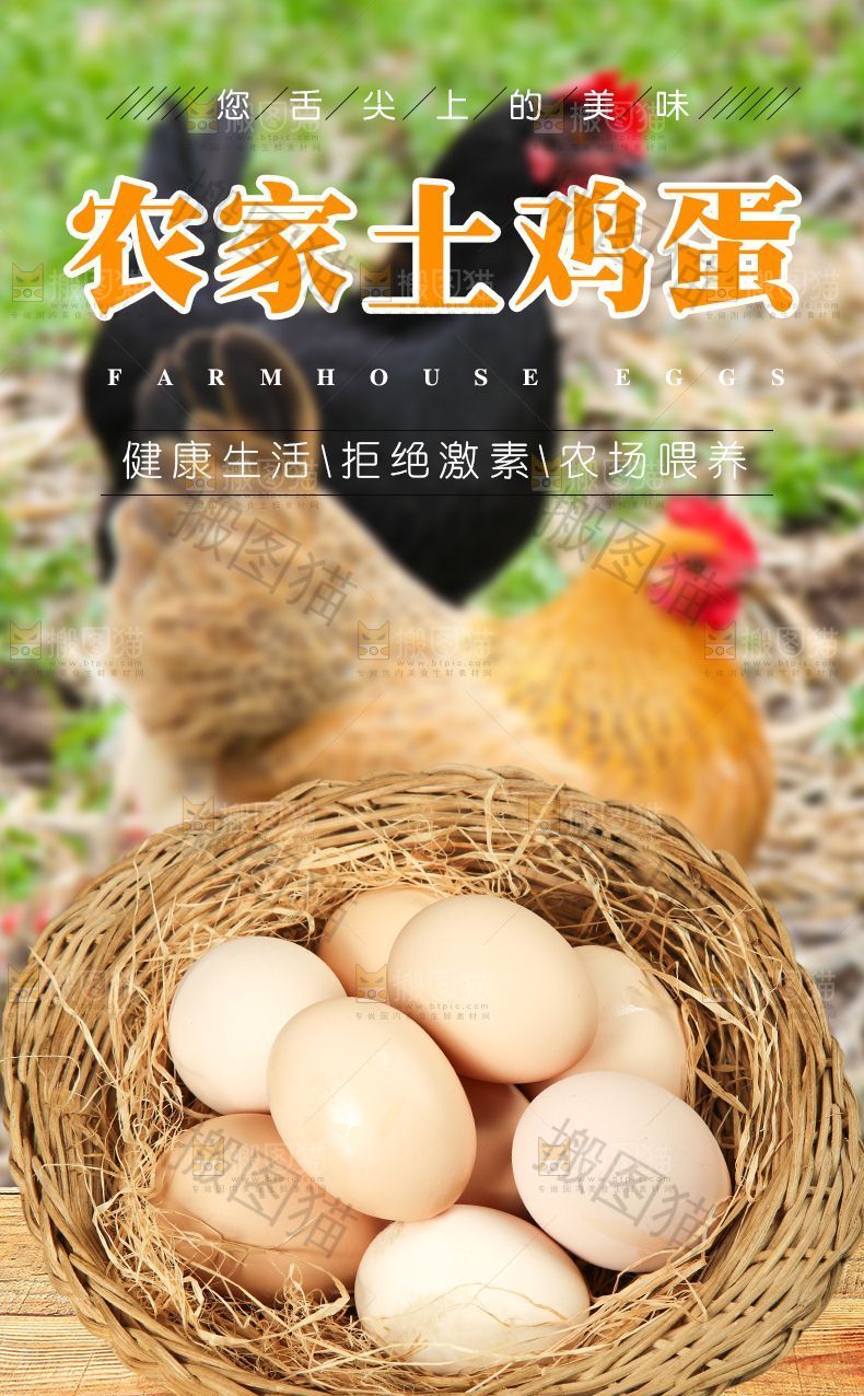 农家土鸡蛋详情页设计