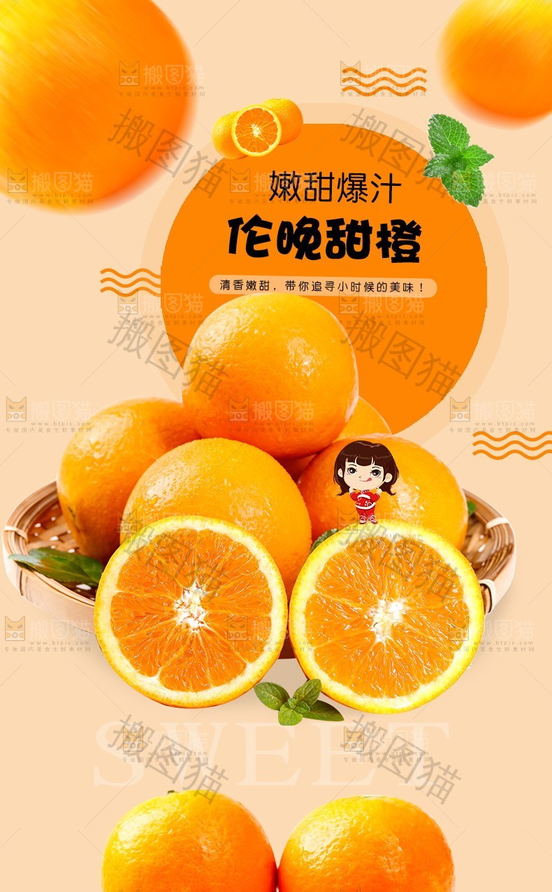 伦晚甜橙详情