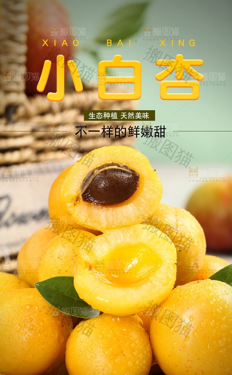 小白杏详情页设计