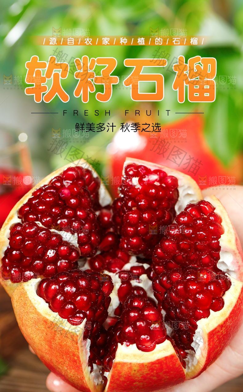 软籽石榴详情页设计