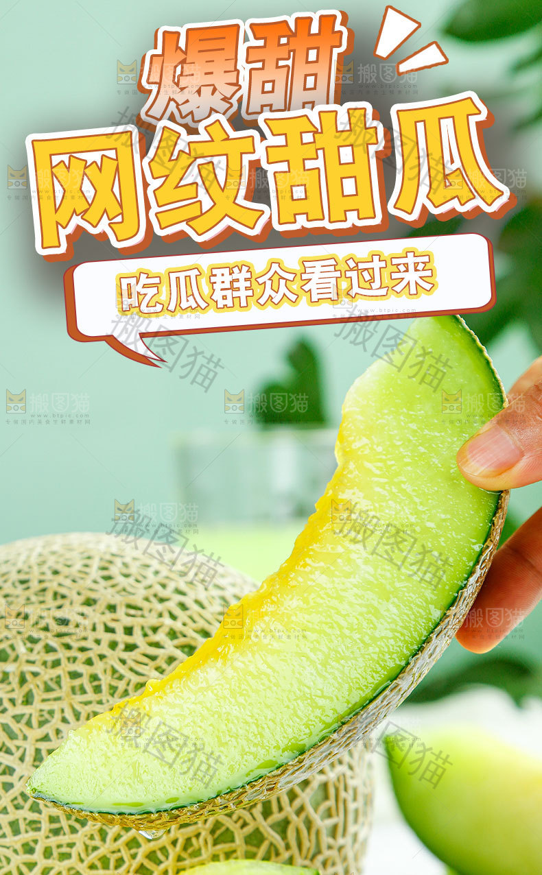 网纹甜瓜详情页