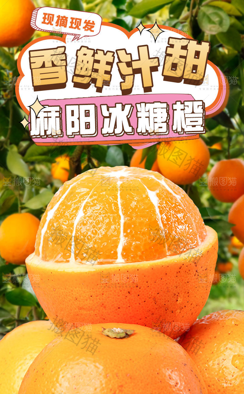 冰糖橙详情页设计