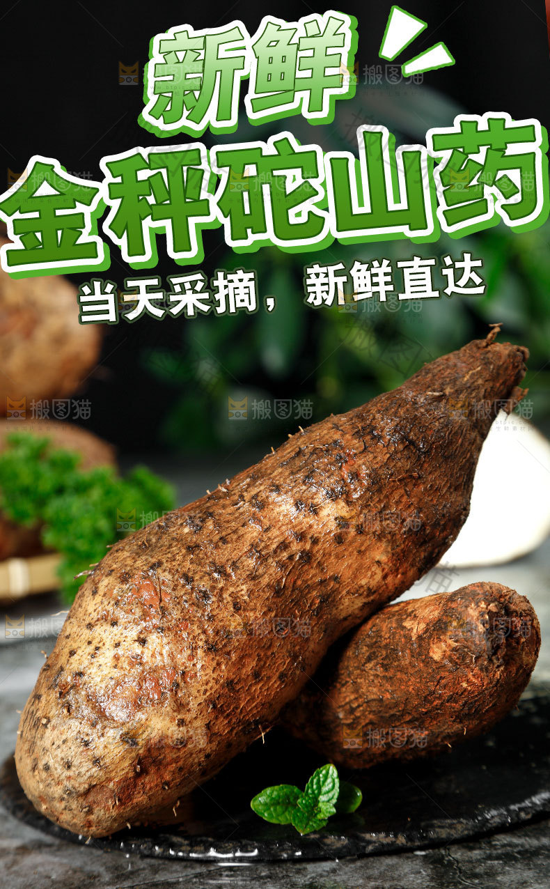 金秤砣山药详情页设计
