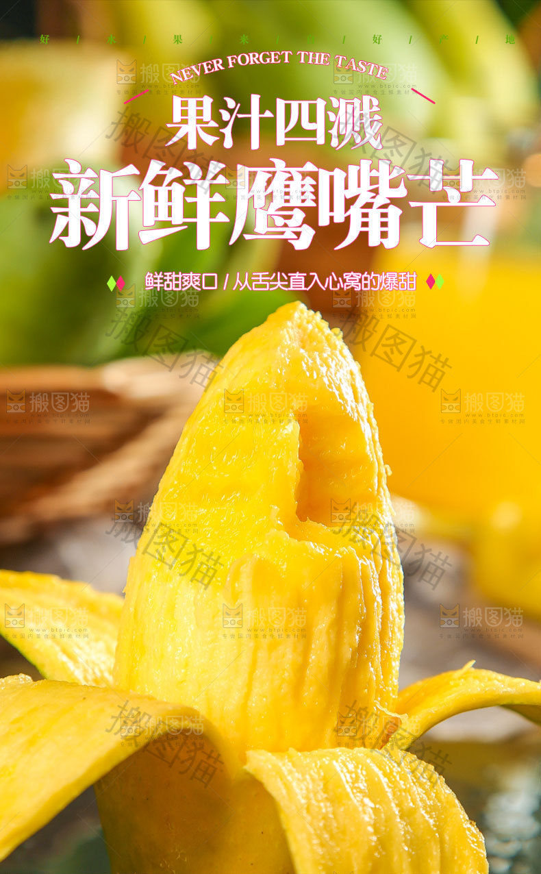 新鲜鹰嘴芒详情页