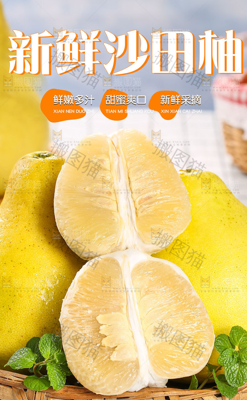 梅州沙田柚详情页
