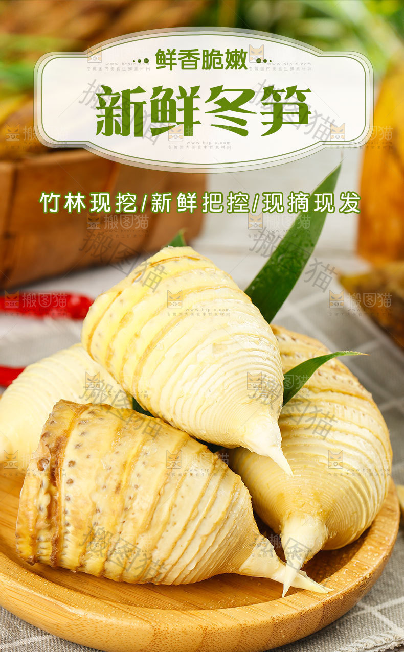 新鲜冬笋详情页