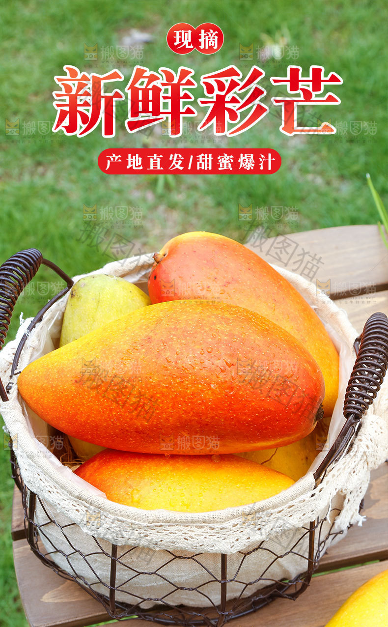 新鲜彩芒详情页