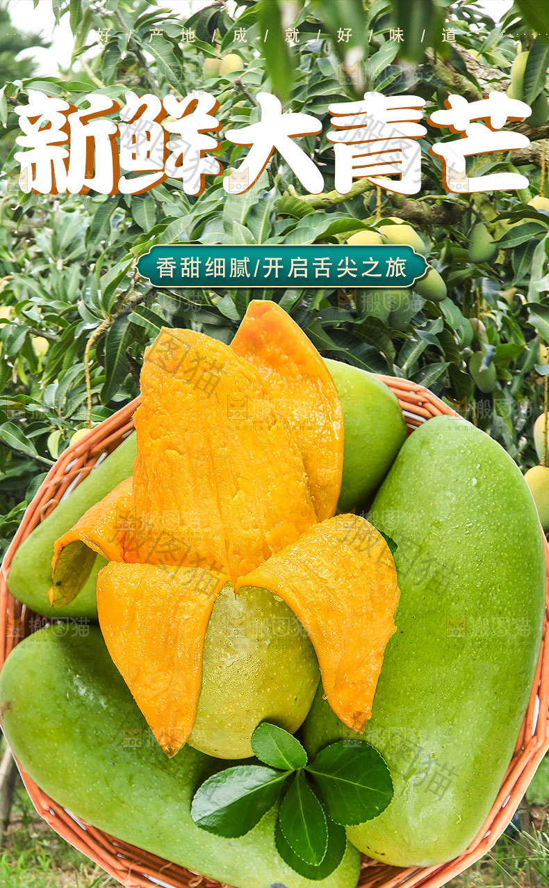 香甜大青芒详情页