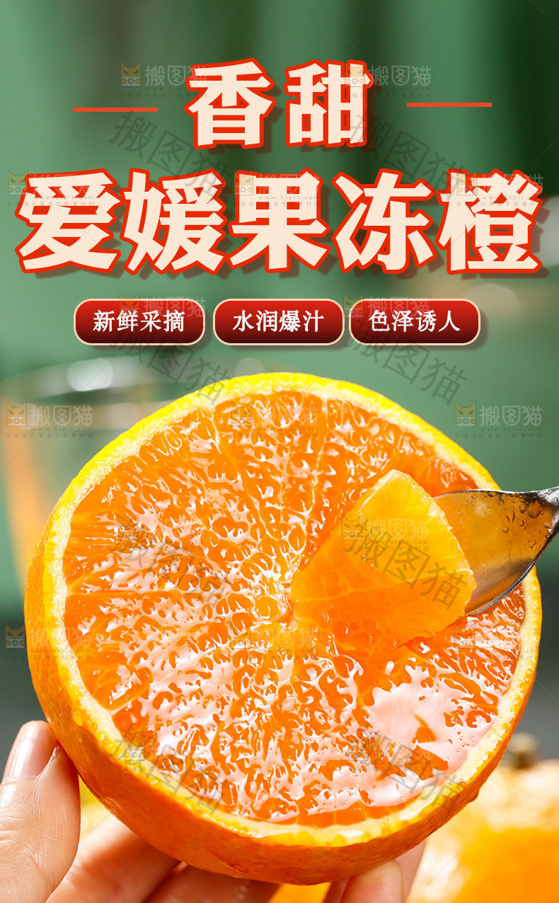 爱媛果冻橙详情页