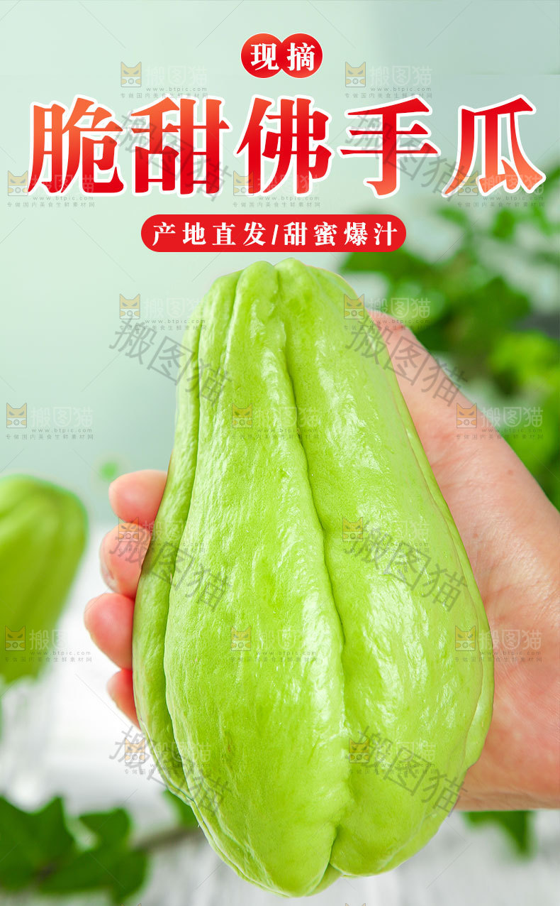 脆甜佛手瓜详情页