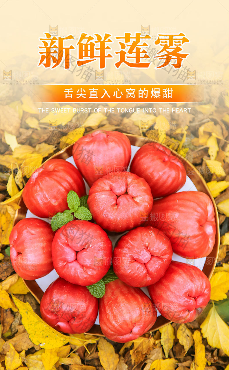 新鲜莲雾详情页