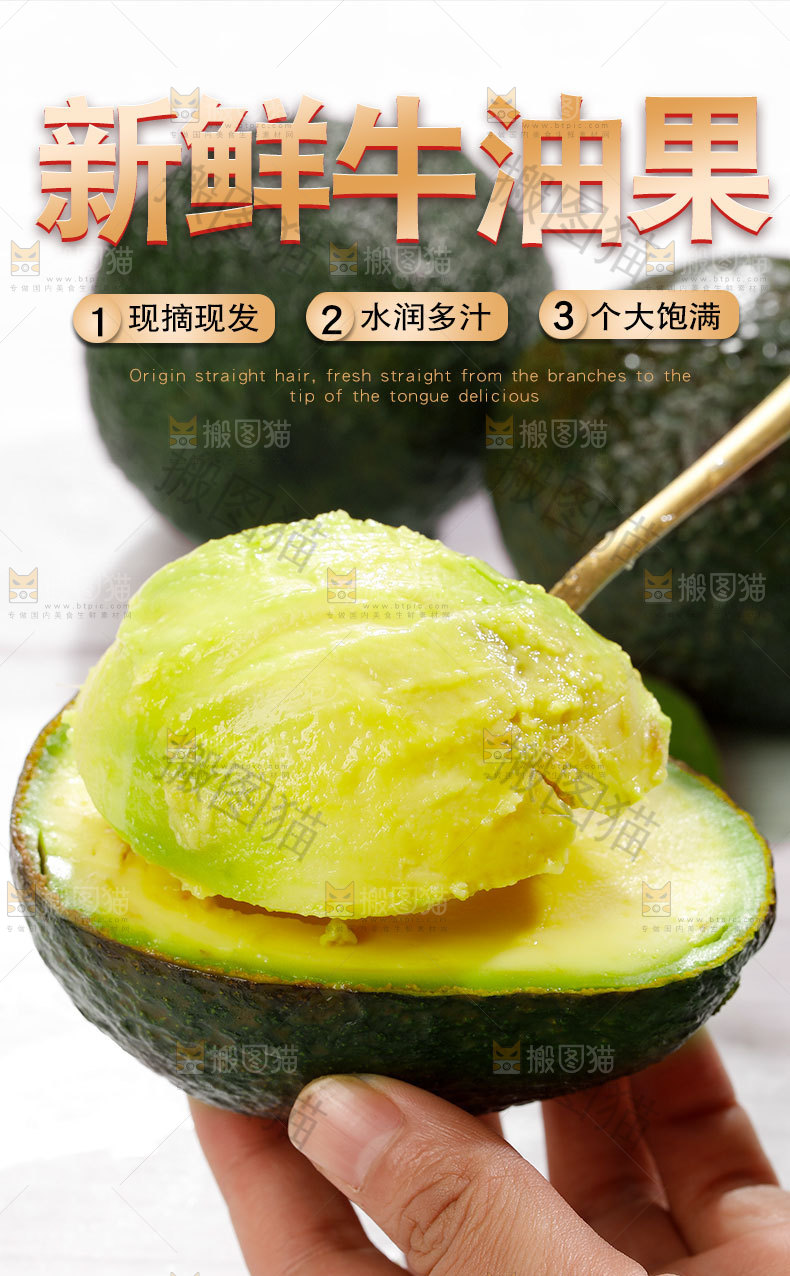 新鲜牛油果详情页