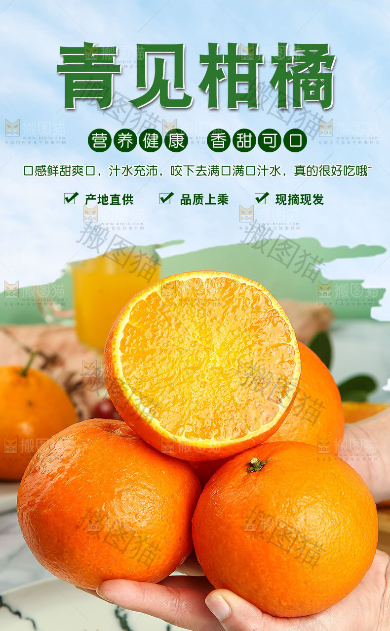 青见果冻橙详情页