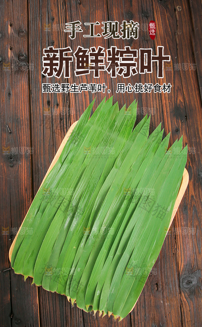 新鲜粽叶详情页