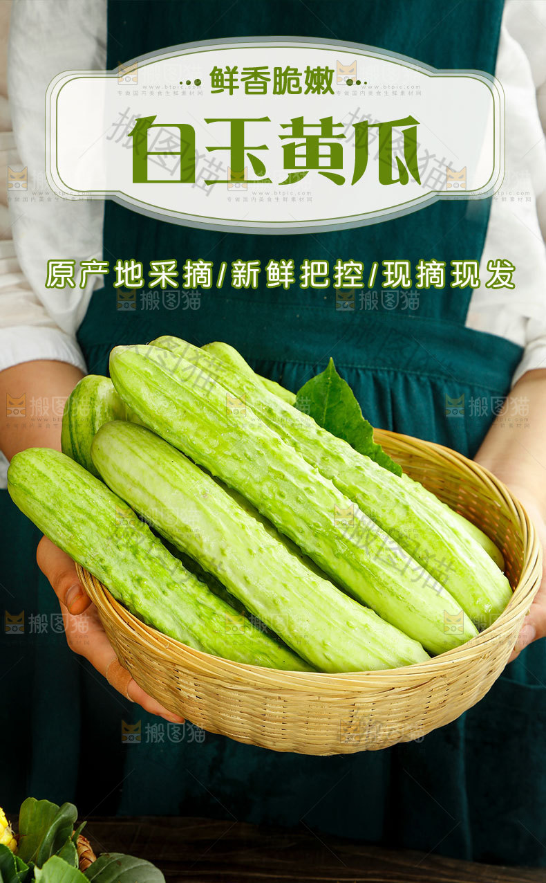 白玉黄瓜详情页