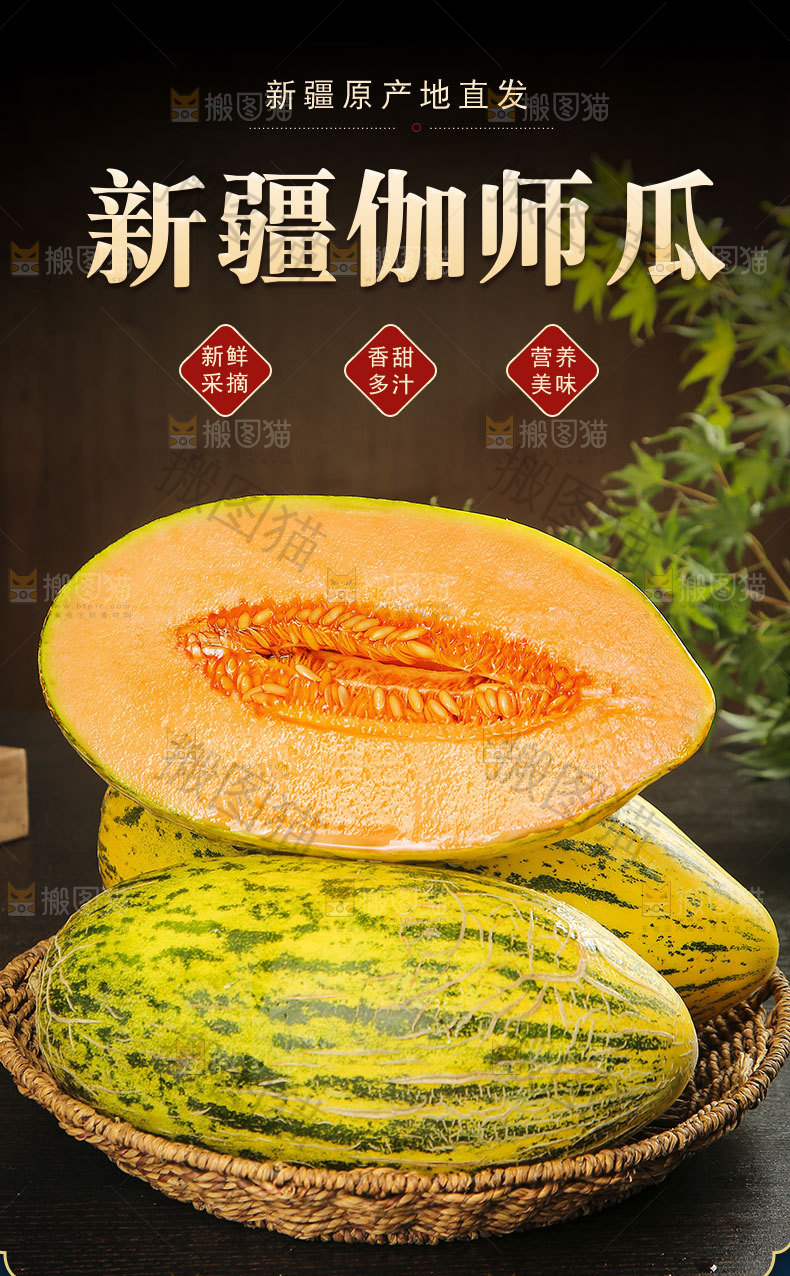 新疆伽师瓜详情页