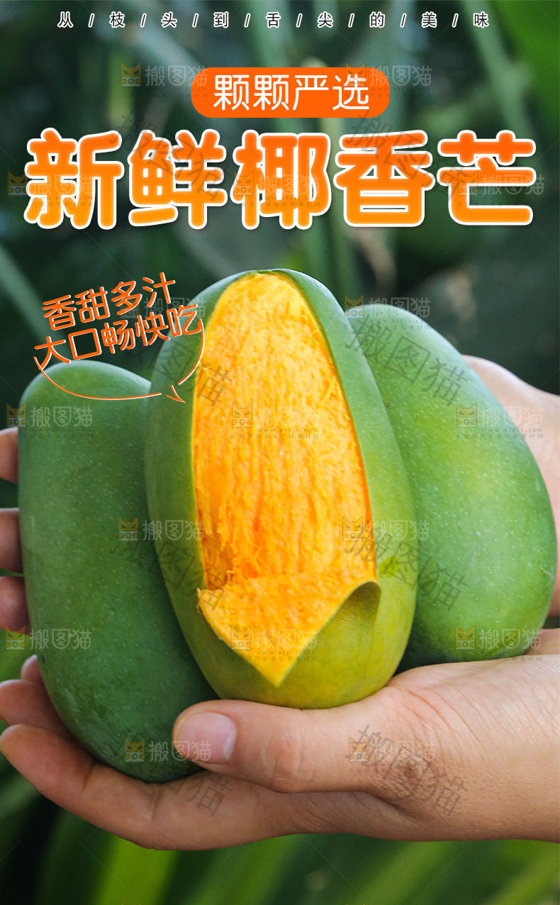 新鲜椰香芒详情页