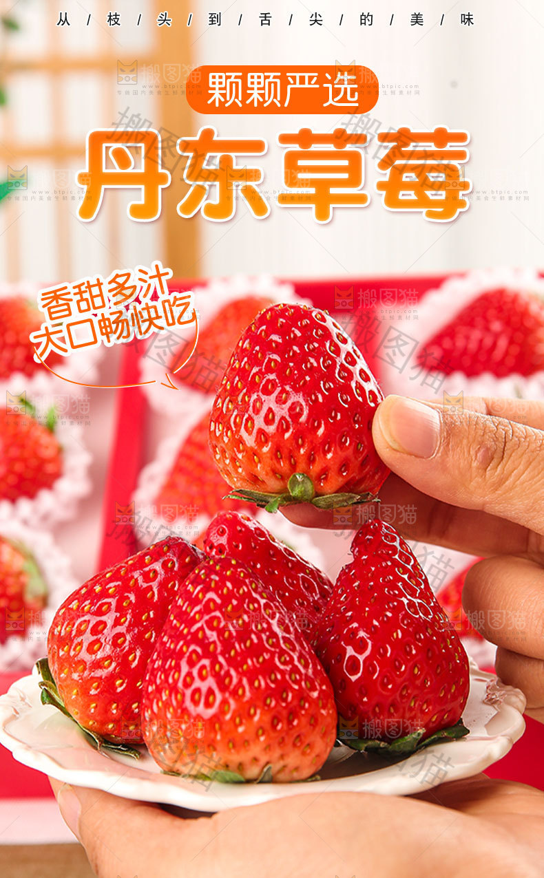 丹东草莓详情页