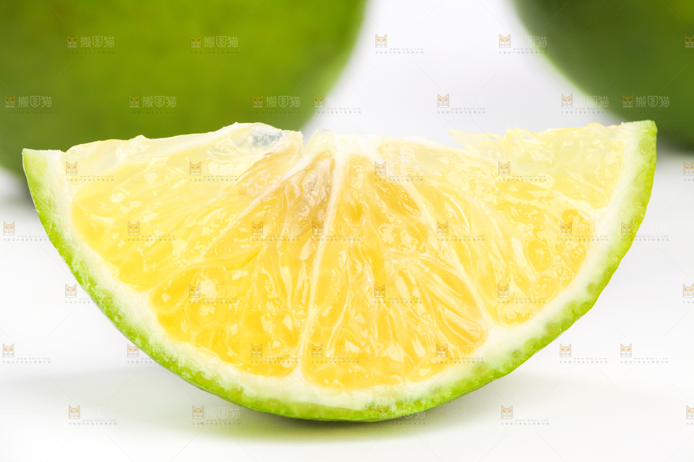 白底上的贡柑