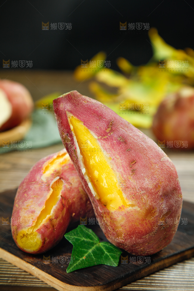 深底上的板栗蜜薯 