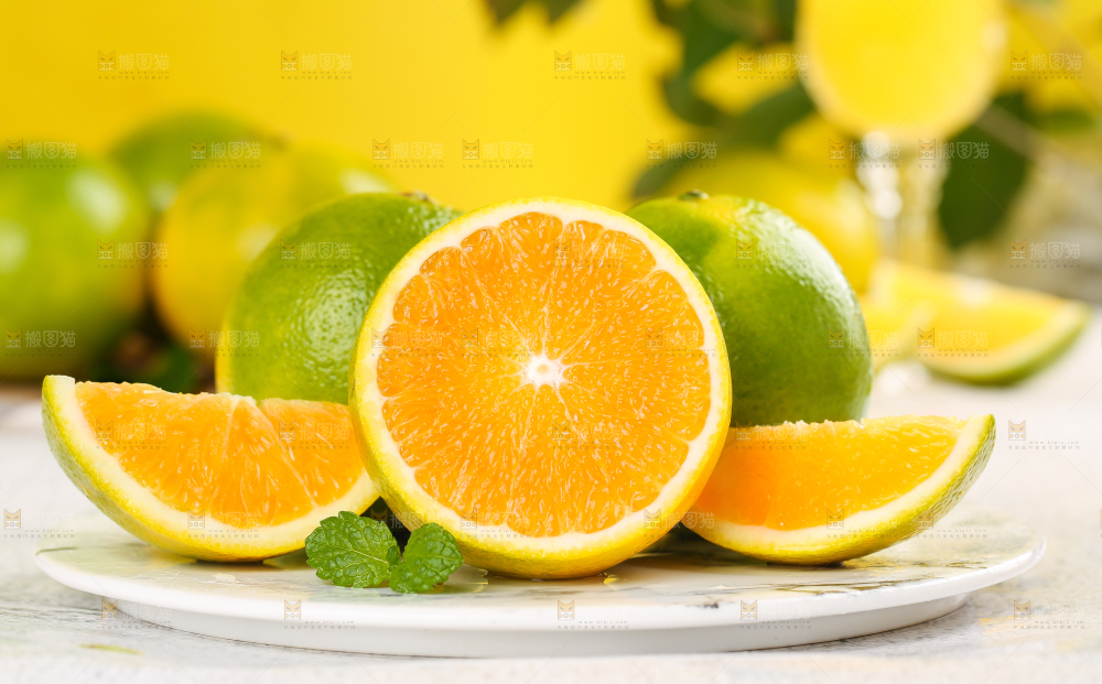 石盘里的冰糖橙