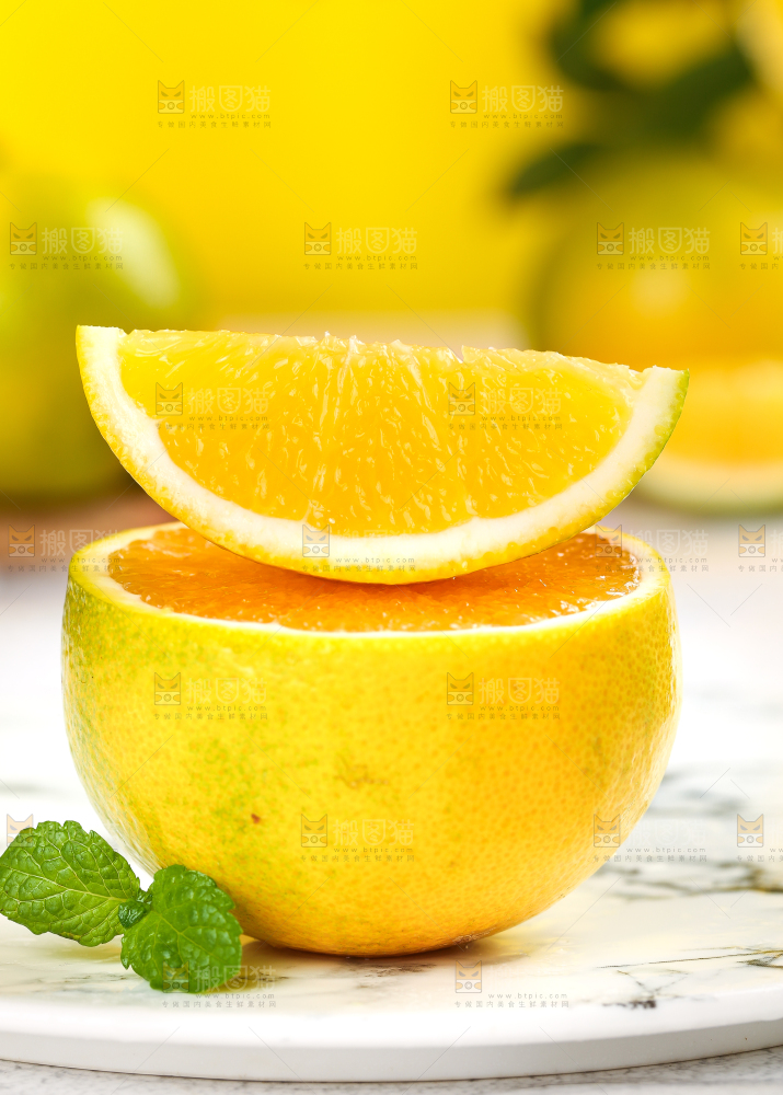 盘子里的夏橙