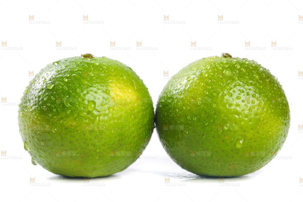 白底上的青皮皇帝柑