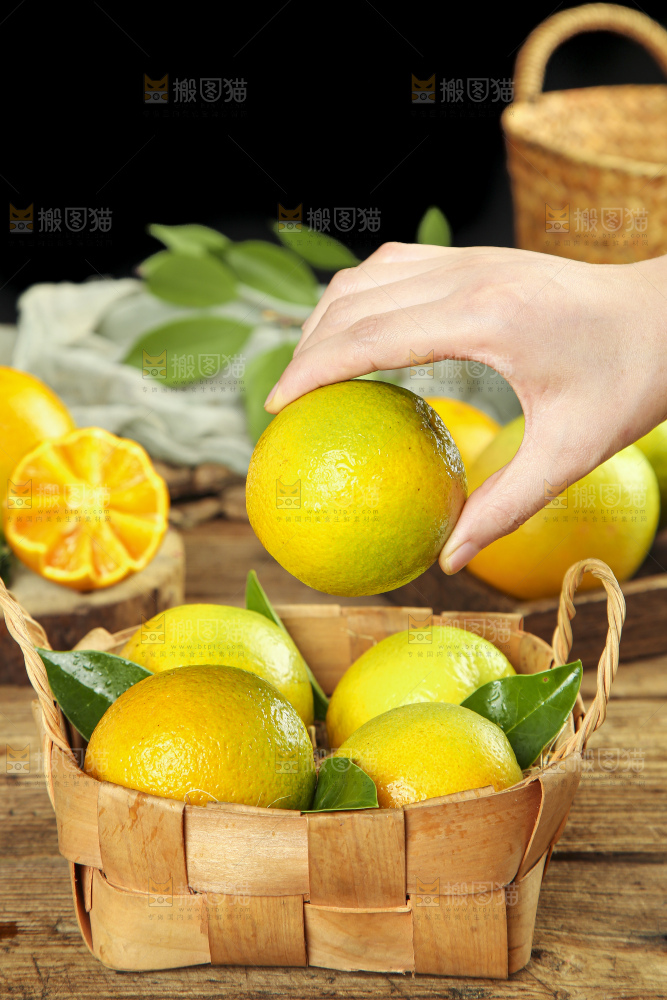 手拿秭归夏橙