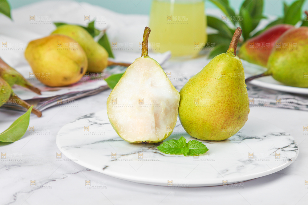 盘子里的烟台太婆梨