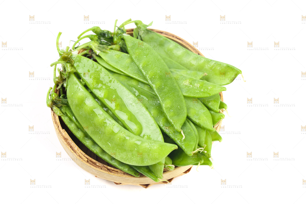 篮子里放着荷兰豆