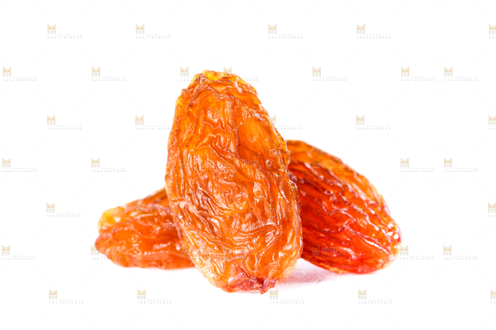 白底上的红玫瑰葡萄干