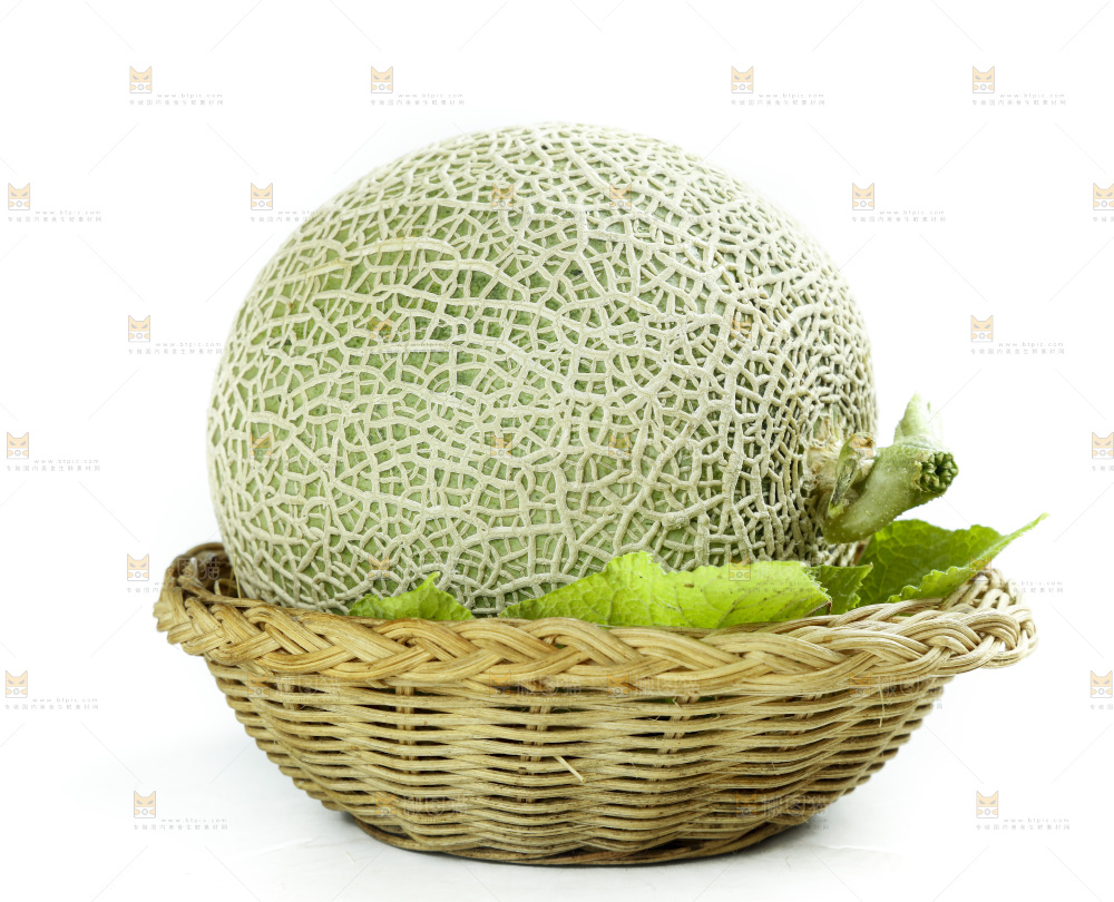 白底上的玫珑瓜