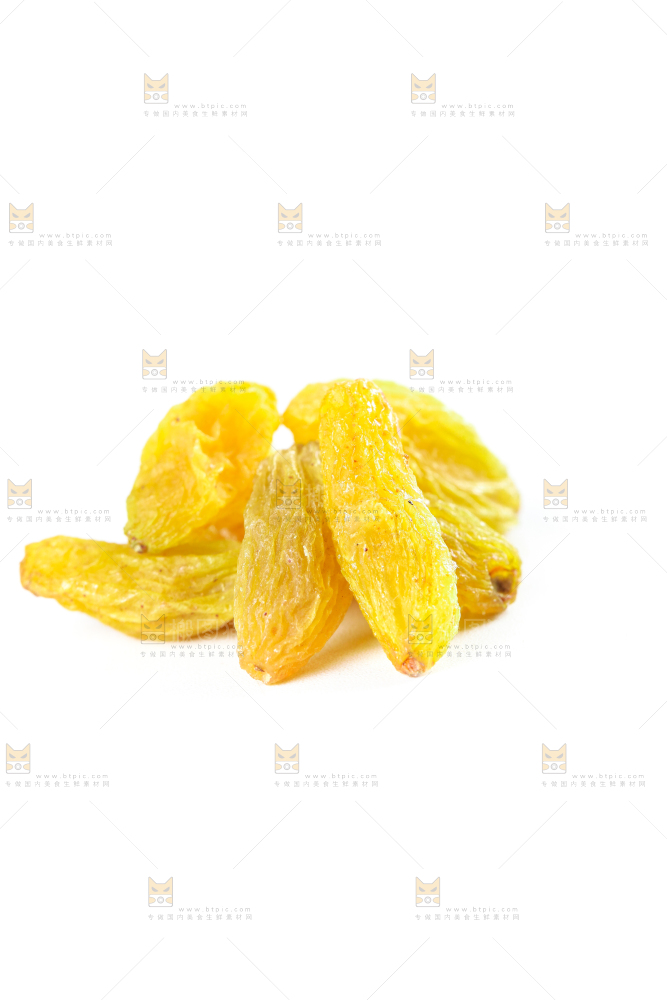 白底上的吐鲁番葡萄干