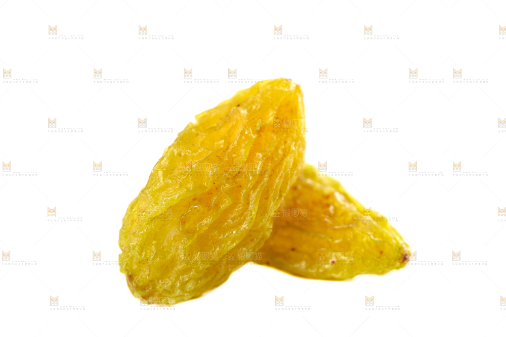 白底上的吐鲁番葡萄干