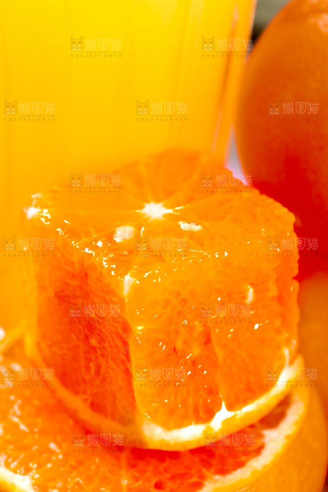 木底上的广西沃柑果肉