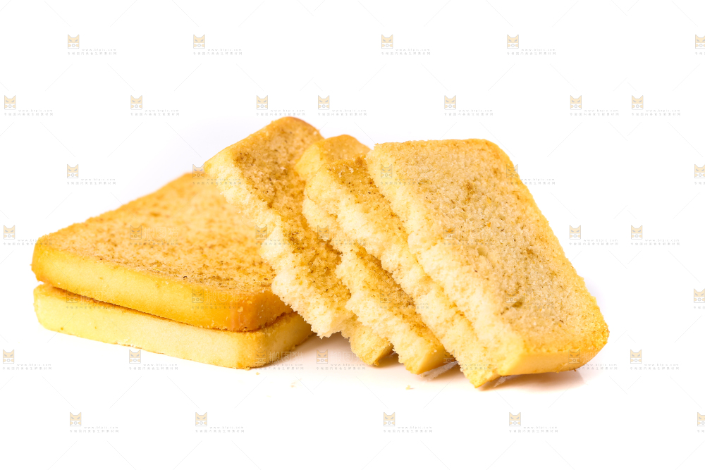 白底上放着原味烤馍