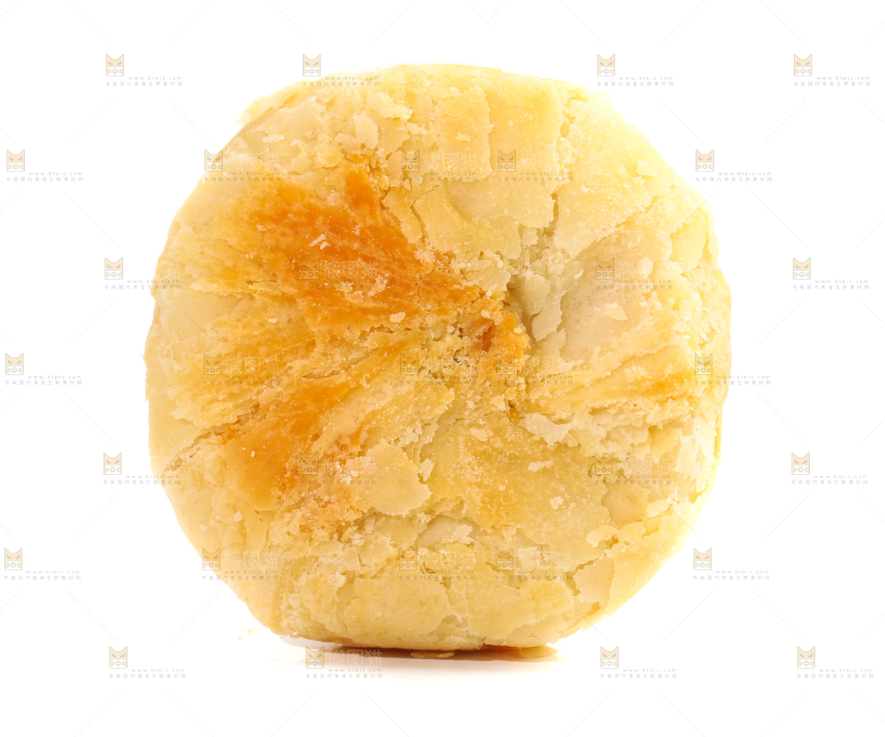 白底上的月饼