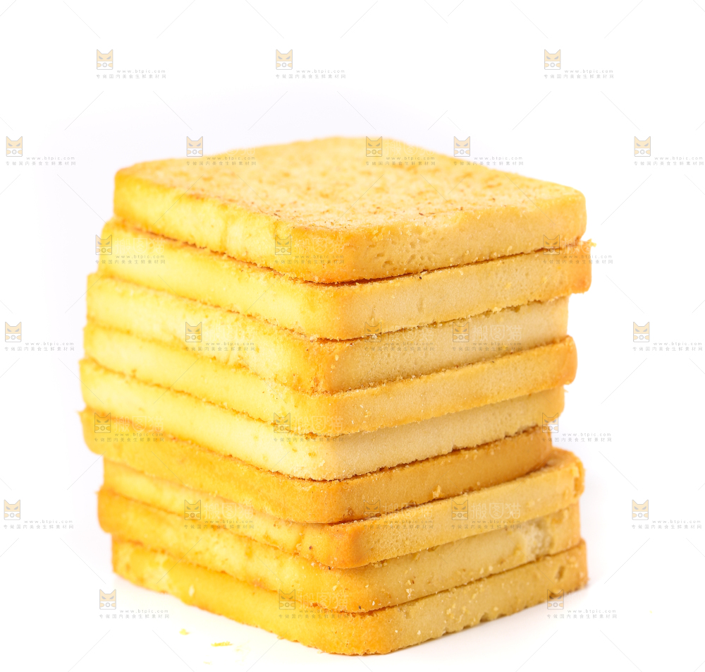 白底上放着原味烤馍