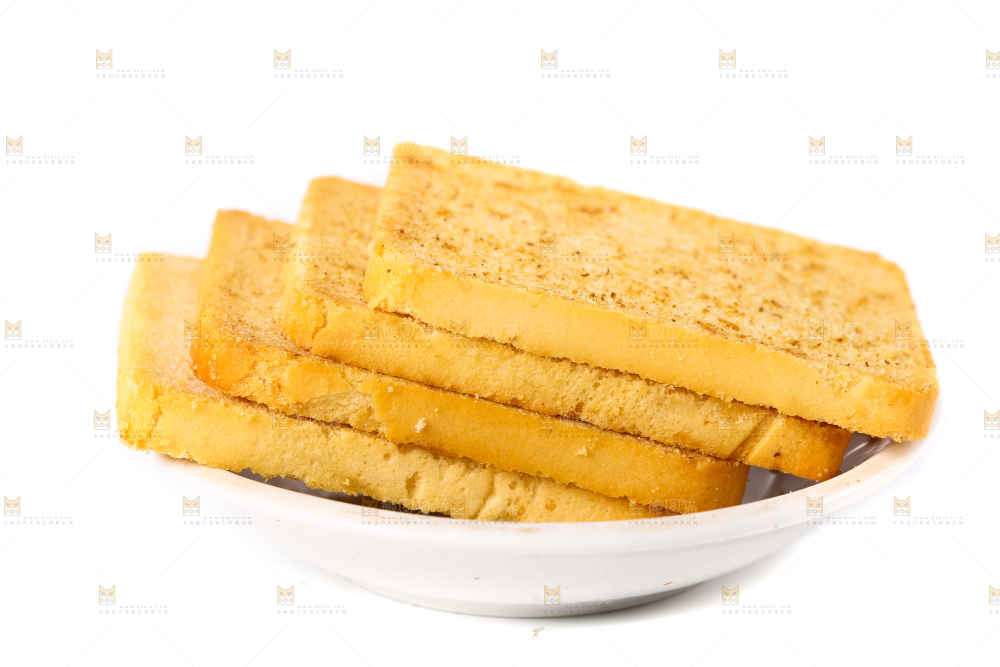 盘子里装着原味烤馍
