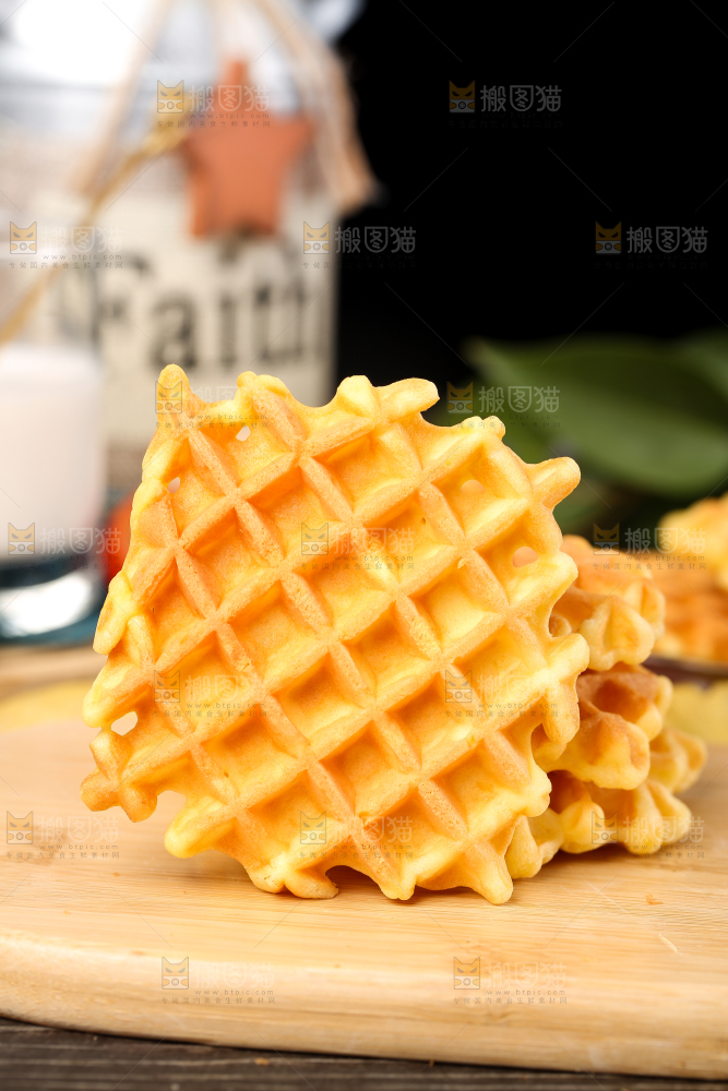 木底上的华夫饼