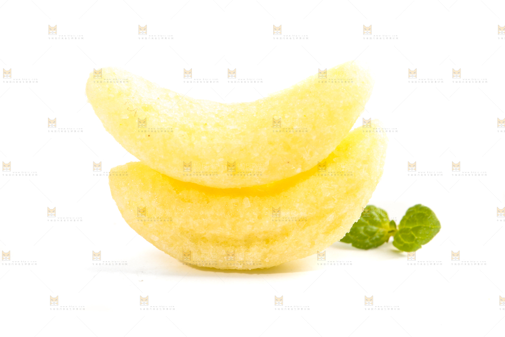 白底上的香蕉酥