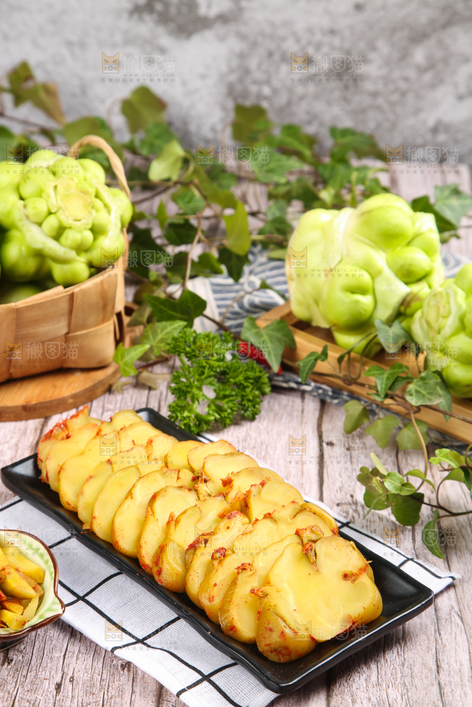 木板上的涪陵榨菜