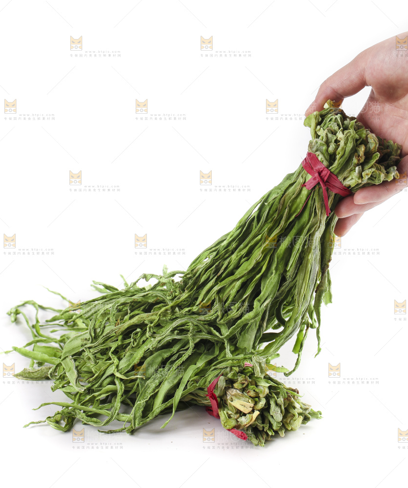 白底上的贡菜