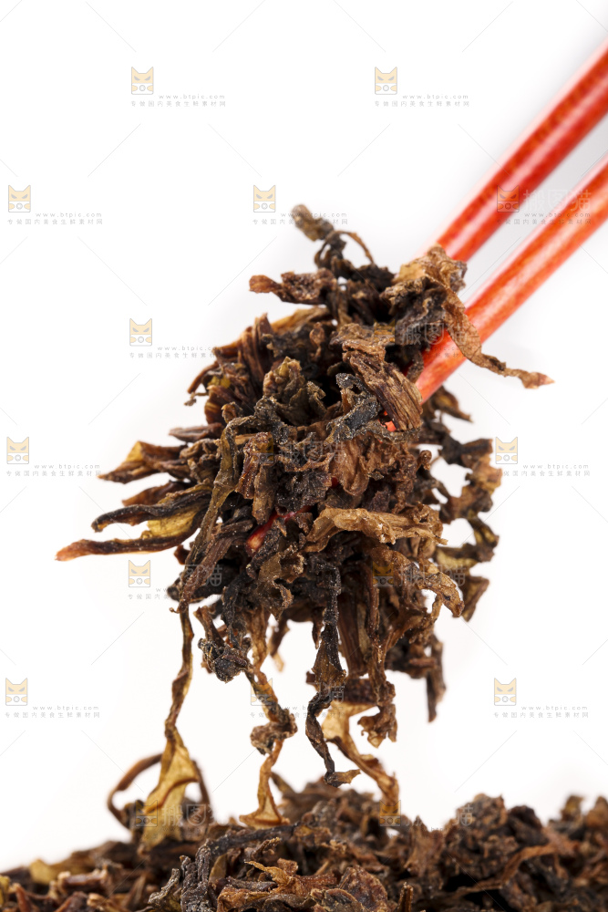 白底上的梅干菜
