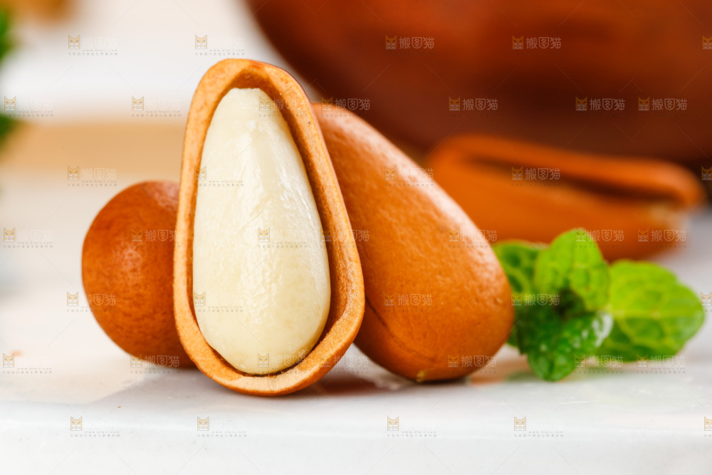 石板上的巴西原味松子