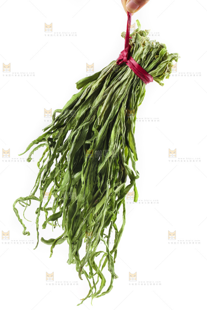 白底上的贡菜
